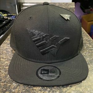 New Era Roc Nation All Black Paper Airplane SnapBack Hat.